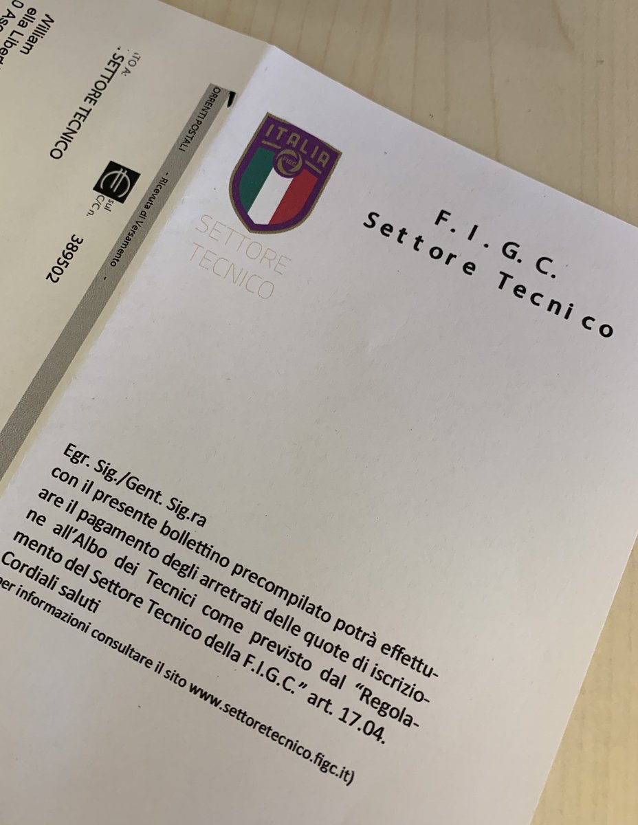 Iniziamo la giornata mettendoci a pari con le formalità burocratiche ⚽️👍🏻
#figc #settoretecnico #albotecnici #nuovastagione #ascolicalcio #under17 #matchanalyst #matchanalysis