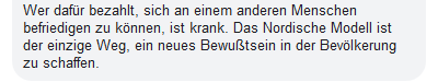 Befürworter*innen des #Sexkaufverbot s pathologisieren Menschen, die für Sex bezahlen, als "krank" &amp;"gestört" &amp; wollen sie deshalb bestrafen.
Selbst wenn sie "krank" wären (was sie nicht sind), ist es eine besorgniserregende illiberale Haltung, "Kranke" zu kriminalisieren. <a href="/CDU/">CDU Deutschlands</a>