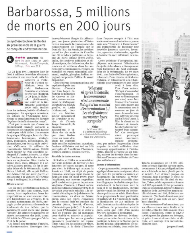 AmandineDumasT's tweet photo. Barbarossa de J. Lopez et L. Otkhmezuri chez @PComposes :"La synthèse bouleversante des six premiers mois de la guerre de conquête et d’extermination." @lalibrebe https://t.co/w2SztcNWki