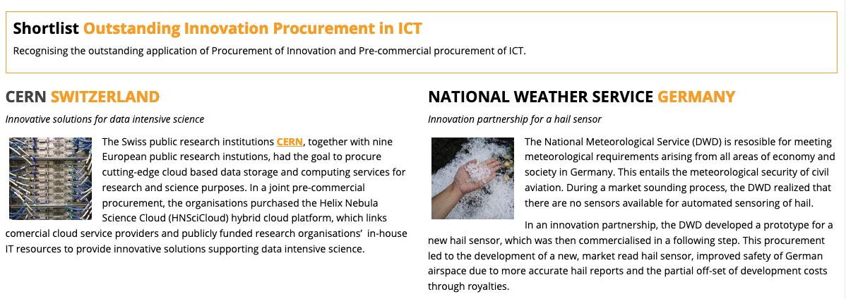 Helix Nebula (@helixnebulasc) on Twitter photo Do you know that we have been shortlisted for the 2019 <a href="/sppglobal/">Second Passport Pathways</a> Procura+ Award🏆 as "Innovation Procurement of the Year", in the sub-category "Outstanding Innovation Procurement in ICT"? Looking forward for the Procura+ Award Ceremony on September 24 in Stavanger, Norway! Do you know that we have been shortlisted for the 2019 <a href="/sppglobal/">Second Passport Pathways</a> Procura+ Award🏆 as "Innovation Procurement of the Year", in the sub-category "Outstanding Innovation Procurement in ICT"? Looking forward for the Procura+ Award Ceremony on September 24 in Stavanger, Norway!