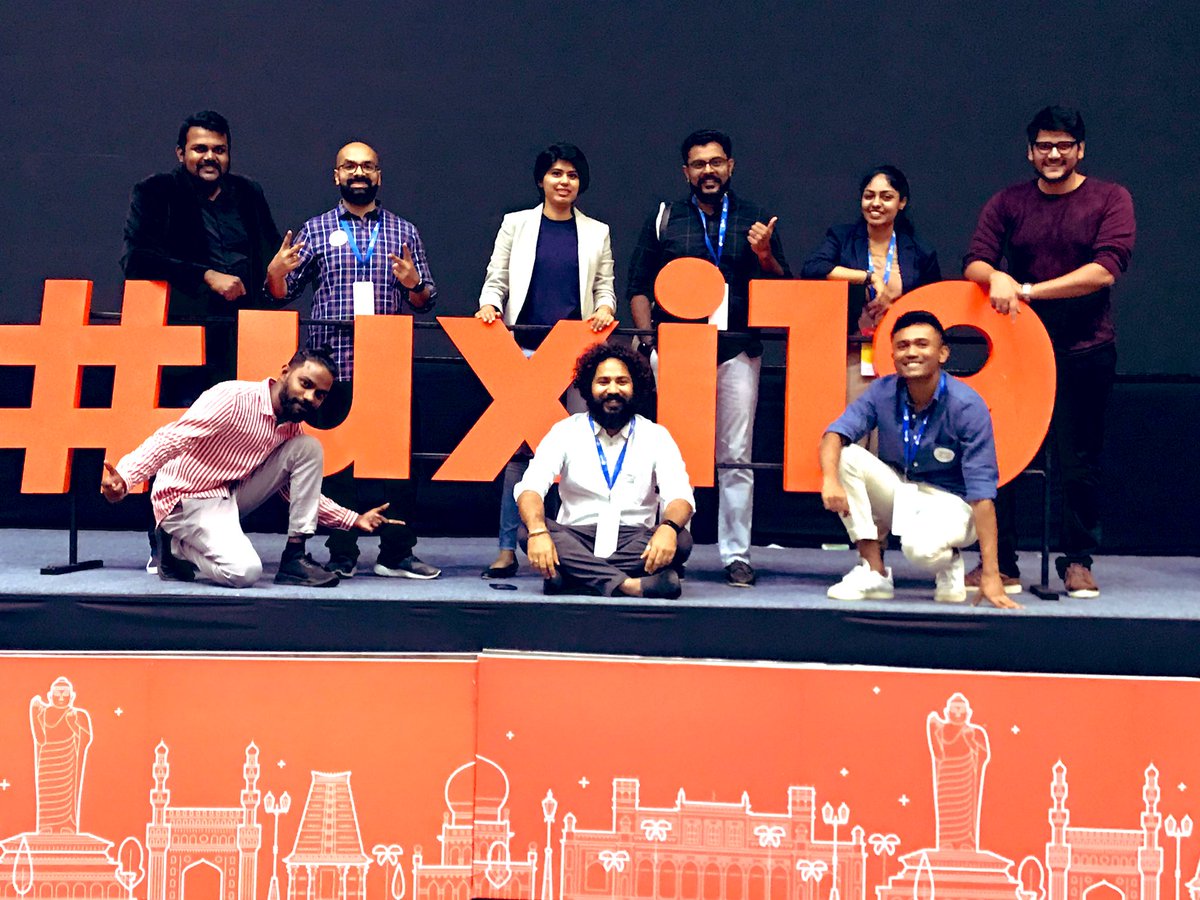 Sandr0id's tweet photo. The Verizon design team at #uxindia2019  India’s biggest UX conference.  @VZUpToSpeed #uxi19 https://t.co/SHdetvn7u7