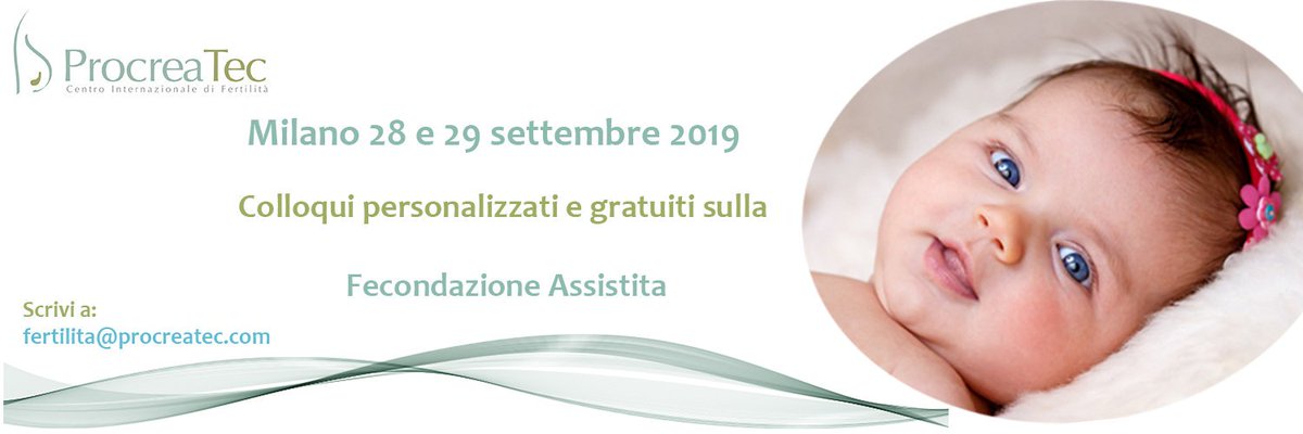 ProcreaTec_it's tweet image. Ultimi posti disponibili per gli incontri ProcreaTec a Milano del 28 e 29 settembre. Prenota il tuo appuntamento, non perdere l&apos;opportunità di una consulenza gratuita e senza impegno con la dottoressa Lourdes Lopez Yañéz.
#Milano #ProcreaTec #fecondazioneassistita