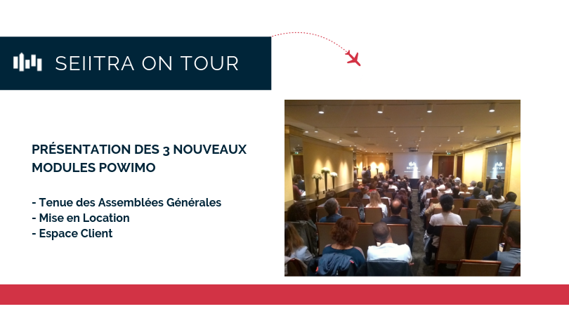 seiitraFR's tweet photo. 🚀 Déjà plus de 1300 utilisateurs de #Powimo depuis son lancement en janvier ! Nous annonçons la sortie des modules Tenue des Assemblées Générales, Espace Client, Mise en Location devant une centaine de clients parisiens.
#Seiitra #ADB #immobilier #ADB #gerance https://t.co/bkjtXY9j0b