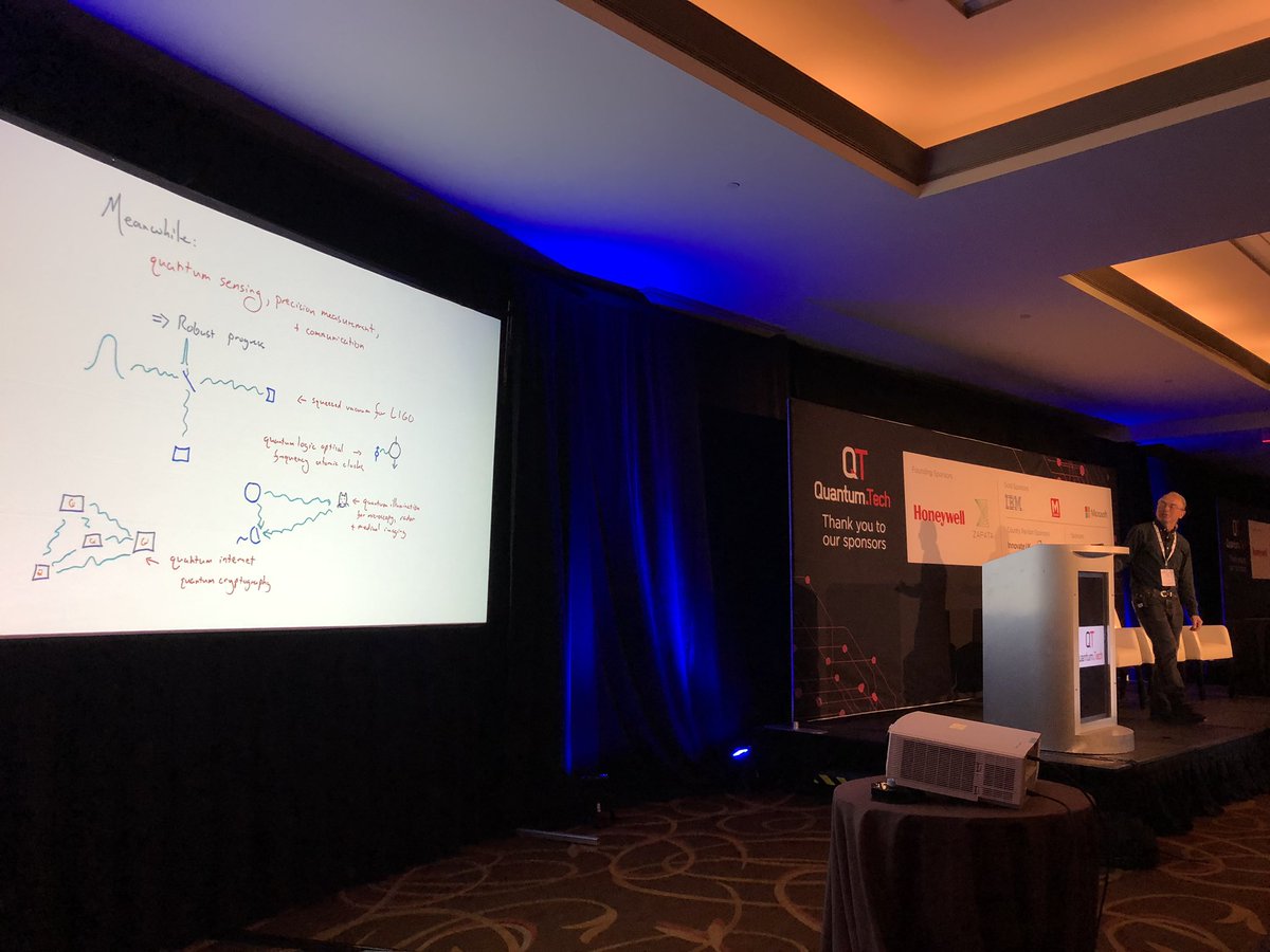 quantaneo's tweet photo. “Quantum Computing, it’s gonna be huge!!!!” @mit Prof Seth Lloyd @realdonaldtrump @WHOSTP @QuantumTech_ #quantum #quantumcomputing #quantumtech_ https://t.co/vs76ndUXj2