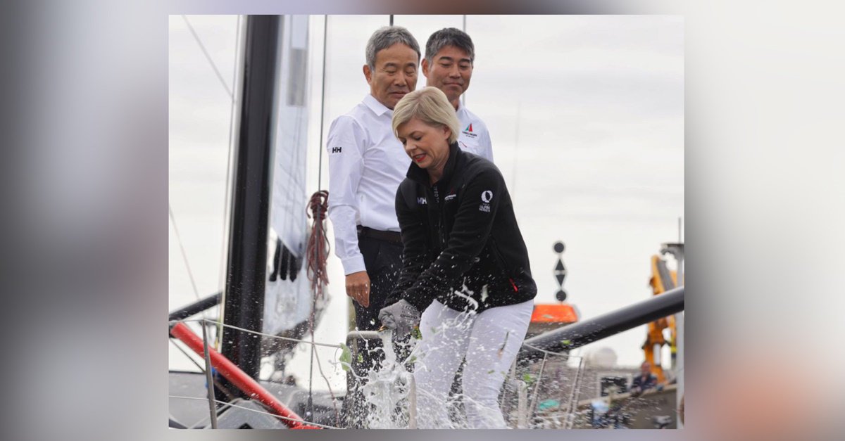 Our yacht named DMG MORI Global One was ceremoniously christened. We wish our skipper a good trip at all times and always enough water under the keel. #sailingteamdmgmori #vendeeglobe2020 #globalone #sportsmarketing #sailing