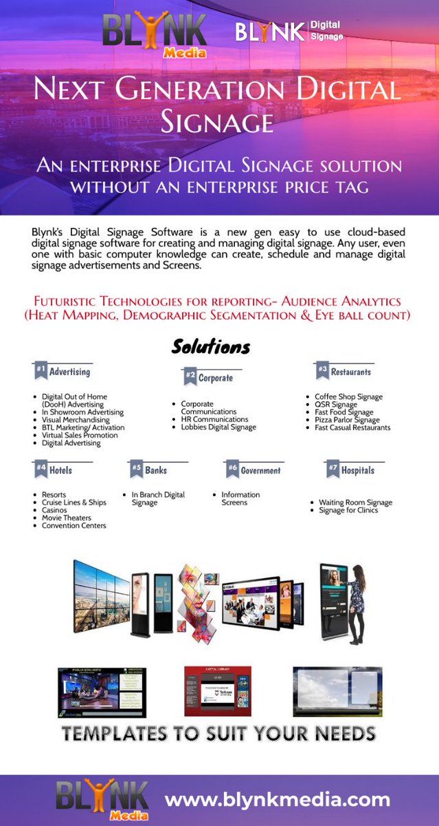 blynksystems's tweet photo. Next Generation Digital Signage Solutions From Blynk Media -https://t.co/EAKu77i9Km https://t.co/APhKSTk8wd