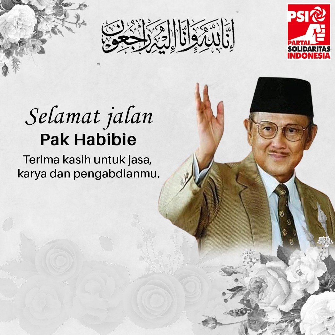 psi_id's tweet photo. Selamat jalan, Pak Habibie. Nama Bapak akan selalu jadi yang pertama disebut anak-anak Indonesia jika ditanya tentang siapa ilmuwan jenius dari Indonesia. Kami melepasmu dengan haru dan bangga. https://t.co/Aa4hZTMloN