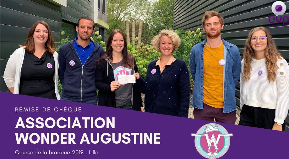 Ce midi nous avons eu le plaisir de rencontrer Pauline, trésorière de <a href="/AssoWAugustine/">Association Wonder Augustine</a>, pour la remise du chèque ! 🤝 
#WonderAugustine