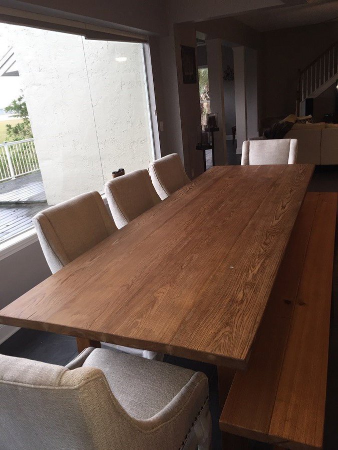 RT @FloridaCypress: Beautiful table built by one of our customers!! Thanks Luke, great work! (2x10 Select-grade Cypress)