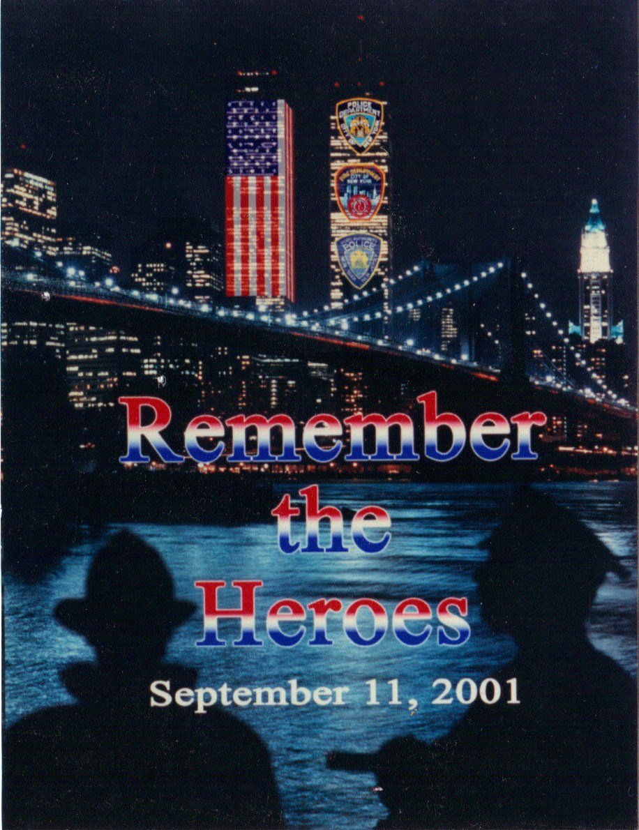Today we remember the thousands of people killed on 9/11/2001. In particular, we salute the men & women who left their places of safety and ran into the chaos without hesitation. God bless them all.
