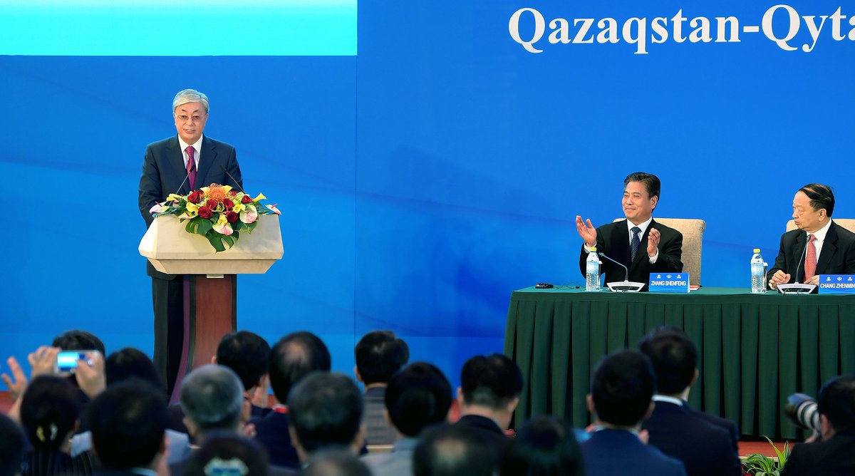 TheAstanaTimes's tweet photo. #Kazakhstan seeks high-tech, agricultural cooperation with #China, says Tokayev during Beijing Business Council meeting
https://t.co/qr2gq41yWw
#InvestInKz https://t.co/cNAS8HB3Lg