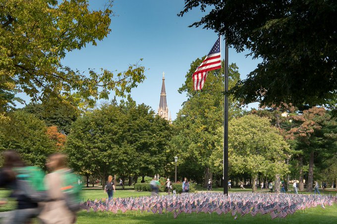 FightingIrish's tweet photo. Today and every day, we will never forget. https://t.co/An6ET1CNVT