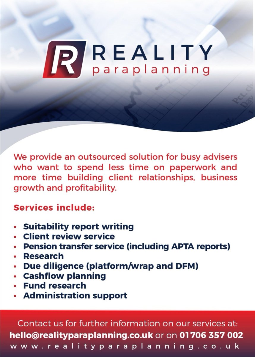 After initially launching to provide paraplanning services for clients of <a href="/RealityComply/">Reality Compliance</a>, due to a recent business expansion, our services are now open to any firm. Please contact us to talk through your requirements.