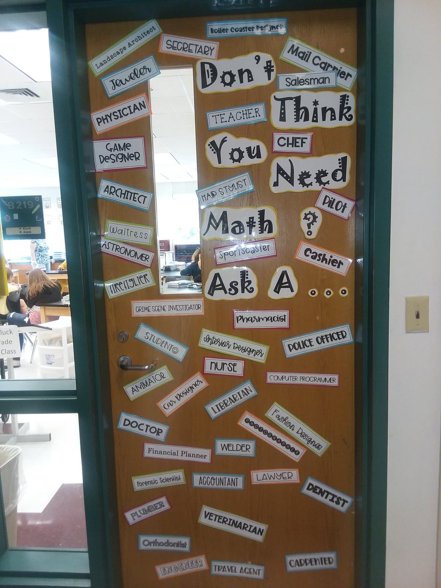 VaughanJohnetta's tweet image. Don't think you need math?...Love it!❤ @KFMSjaguars757 #spsk12proud #makemathrelevant