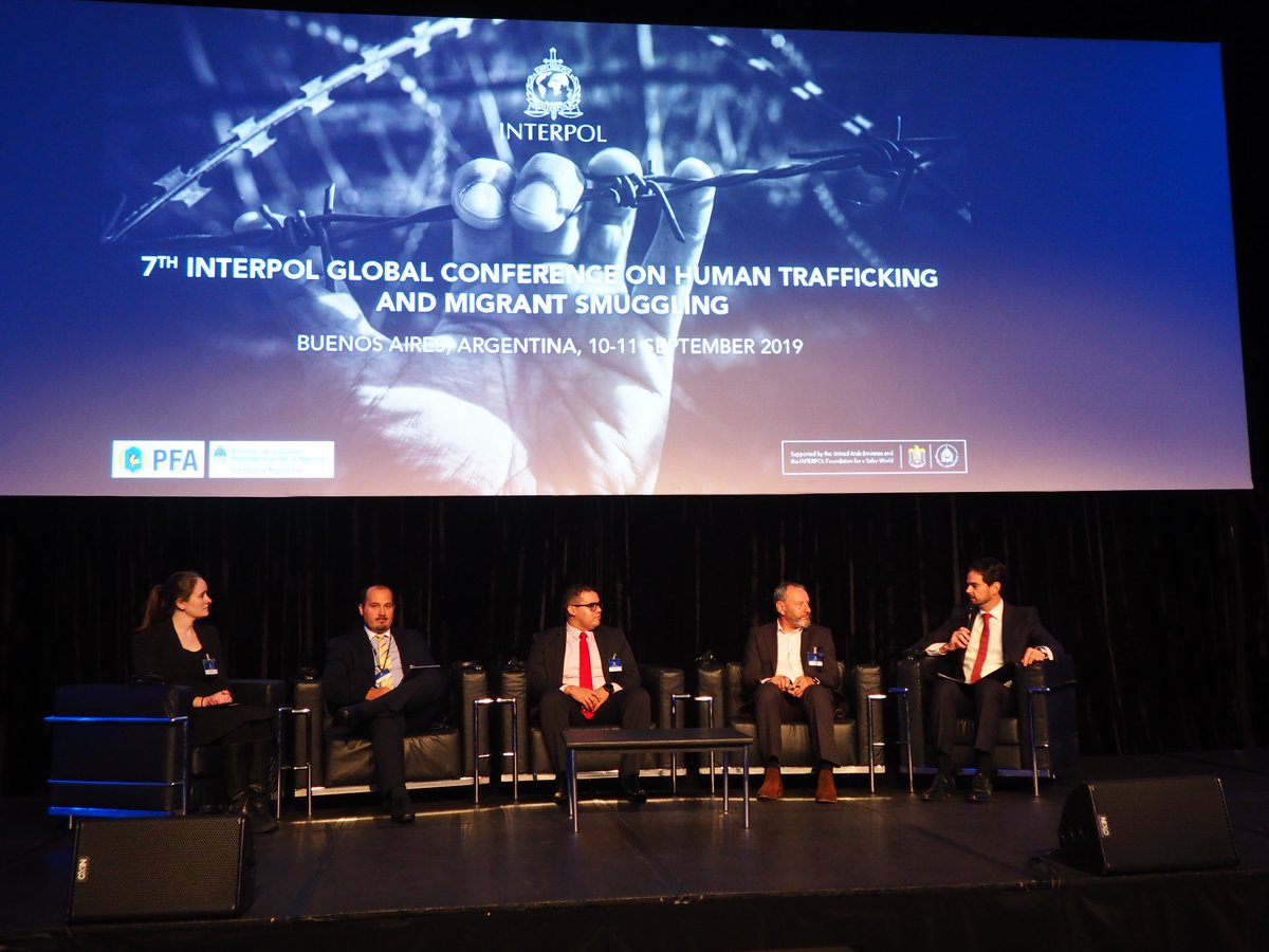 Day 2 of the Global Conference has kicked off with a panel on data collection in analysis in #humantrafficking and #migrantsmuggling investigations. Presentations by <a href="/STOPTHETRAFFIK/">STOP THE TRAFFIK</a>, <a href="/DIJINPolicia/">Dirección de Investigación Criminal e INTERPOL</a>, <a href="/Europol/">Europol</a> and <a href="/Liberty_Shared/">Liberty Shared</a>.