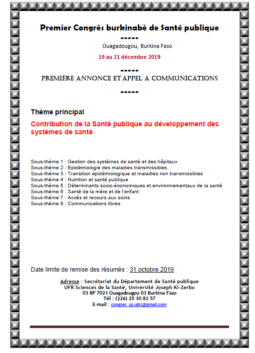 DEPARTEMENT DE SANTE PUBLIQUE/UO-JKZ tweet media