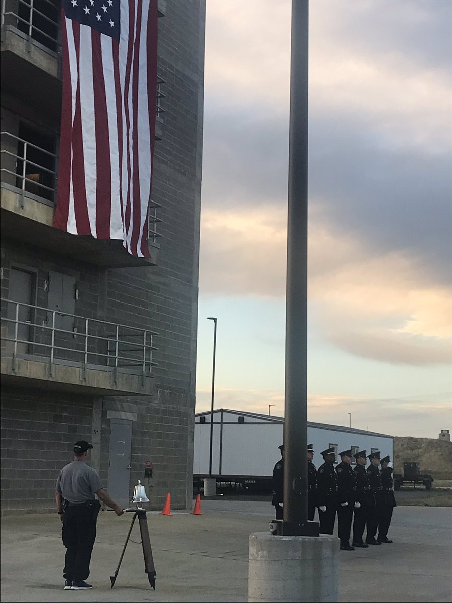 Code4Metz's tweet image. On this fateful 9/11 anniversary @AuroraPD @AuroraFireDpt came together to honor fallen 1st Responders who ran in as others ran out. Our message, “train for the day, because it will come”. Picture is 1st Responders running stairs at academy in memory so that we #NeverForget