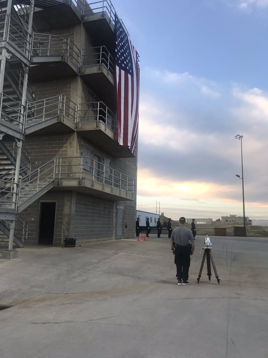 Code4Metz's tweet image. On this fateful 9/11 anniversary @AuroraPD @AuroraFireDpt came together to honor fallen 1st Responders who ran in as others ran out. Our message, “train for the day, because it will come”. Picture is 1st Responders running stairs at academy in memory so that we #NeverForget