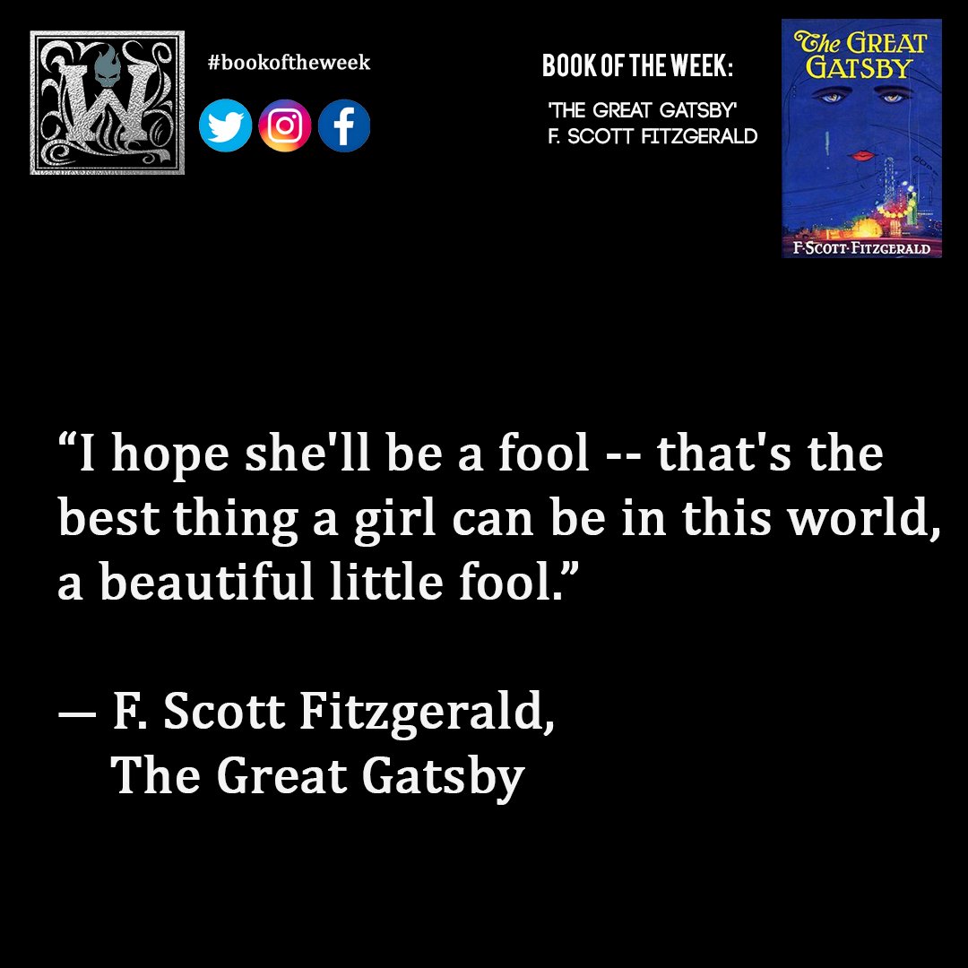 'The Great Gatbsy' by F. Scott Fitzgerald  is our book of the week. We loved this thought-provoking, and probably most famous quote from the book...

#bookoftheweek #quoteoftheday #thegreatgatbsy #FScottFitzgerald
