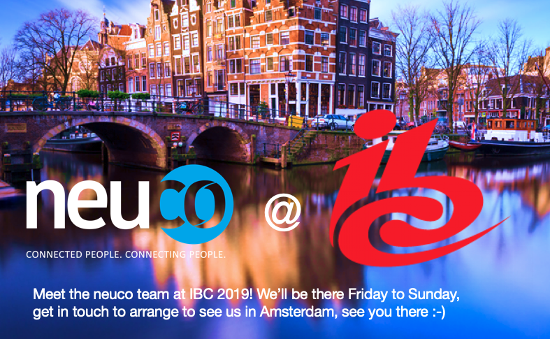 Teganneuco's tweet photo. Tomorrow @neucogroup fly off to Amsterdam! We are really looking forwards to catching up with lots of you. If you haven't already, make sure you get in touch with myself, @Timneuco, @neucoEwan, @Laurieneuco, @willneuco #ibc2019 https://t.co/XfcBIqyfq4