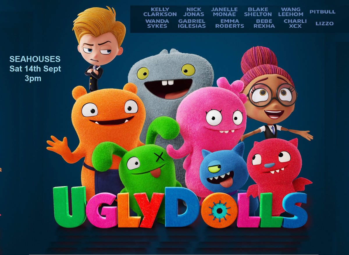 Don't miss Sat 14th September #Seahouses 3pm #UglyDolls (PG) &amp; 6pm #BlindedByTheLight (12A). T.721868 for info/tkts. #SeahousesHub #Northumberland Giant screen, beanbags, popcorn, <a href="/doddingtondairy/">Doddington Dairy</a> Ice Creams &amp; Bar. seahouses.org