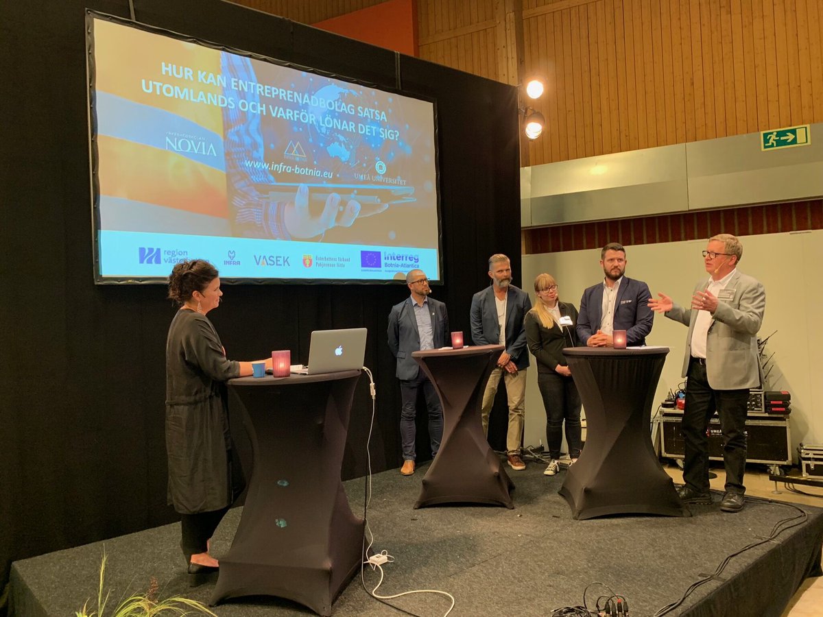 Infra-Botnia var med på Load Up North-mässan i Umeå. Läs mer om vårt program på mässan på vår webbsida: infra-botnia.eu/infra-botnia-p…
#LoadUpNorth