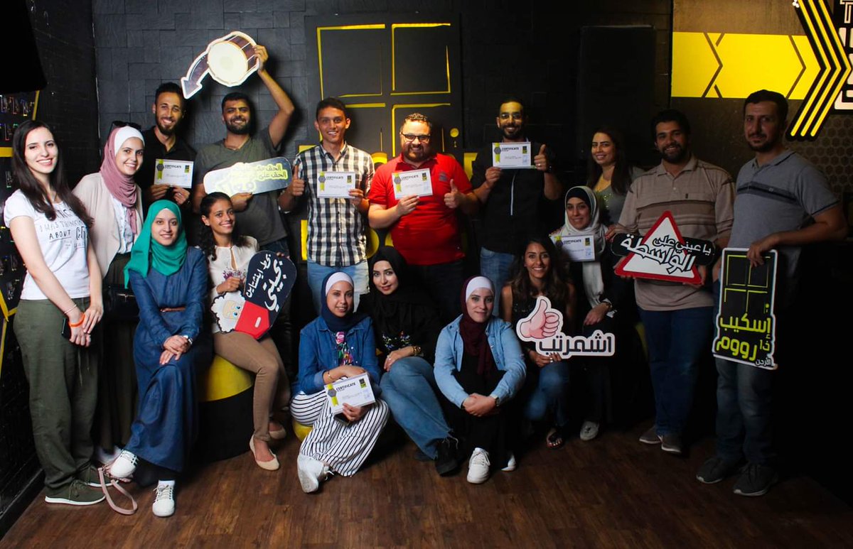 TanasukTech's tweet photo. Tanasuk's team building activity for this month 💪
#EscapeTheRoom #EscapeTheRoomJordan #TanasukTecnologies #TanasukFamily #TanasukCitizens #Tanasuk #Sitecore #SitecoreCommunity #Jordan #Amman https://t.co/87cVYr8EJ4