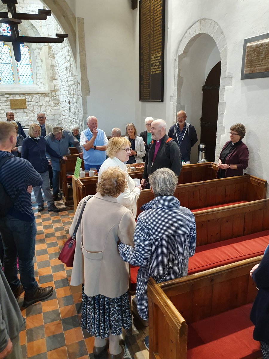 SSPcofe's tweet photo. Bishop Stephen on his missionary walk visited St Andrew's South Shoebury this morning. @chelmsdio @CottrellStephen @YourSouthend @churchofengland @CCathedral @Shoeburygarriso https://t.co/gz1l8ucllL