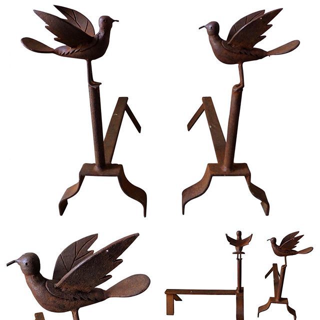 ADPSANTIQUES's tweet photo. Just flown in ! Pair of charmingly naive iron andirons... #firedogs #fireplace #interiors #interiordesign #birds #sculpture #decorativeaccessories #decorativeantiques #ADPSantiques #hangartwo #babdown #lorfords #tetburyantiques #decorativefindstetbury N… https://t.co/0OWYjFBP36 https://t.co/f8LqmEKlAP