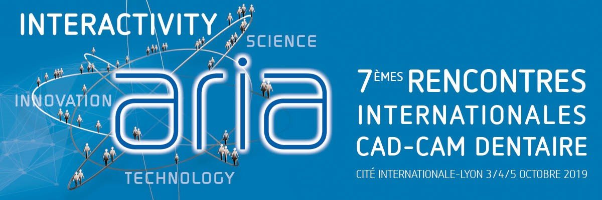 Nous serons présents aux rencontres <a href="/Aria_Cad_Cam/">Aria Cad-Cam</a> du 3 au 5 octobre à Lyon ! Venez nous rencontrer sur le stand 9 pour découvrir nos solutions de fraisage, d'impression 3D et de scanner 3D pour le dentaire ! bit.ly/2lJ7EDw #impression3D #scanner3D