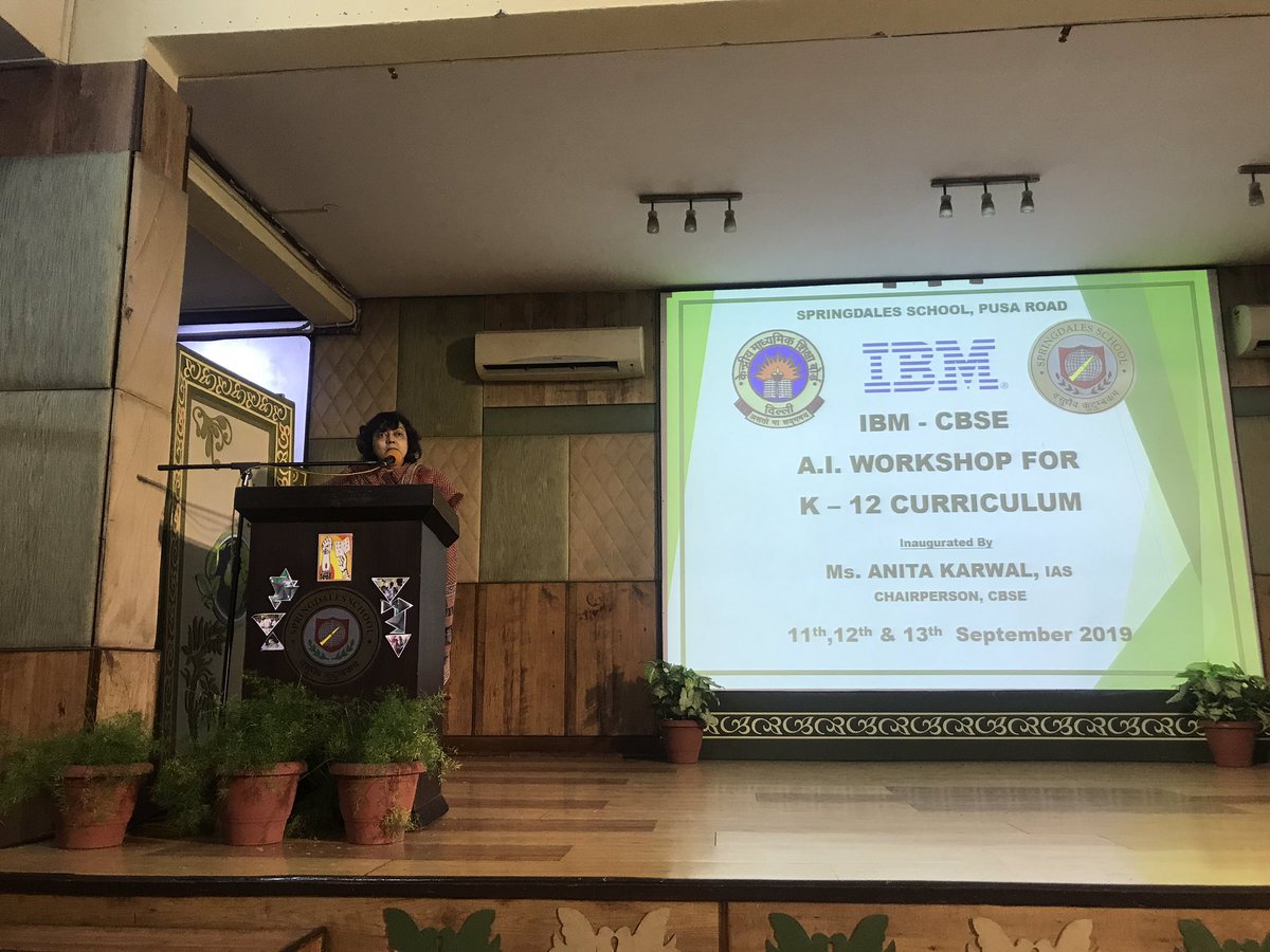 Great experience presenting AI to CBSE board members, Principals and Teachers at New Delhi #aicbse