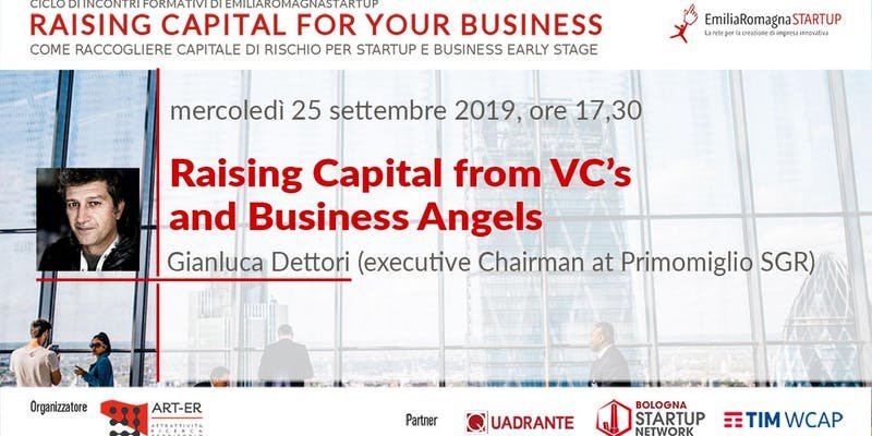 EmiliaRomagnaStartUp (@erstartup) on Twitter photo 📯È arrivato il momento di iscriversi all'#evento di #formazione "Raising Capital from VC's and Business Angels" con <a href="/dgiluz/">Gianluca Dettori</a>
📅 25 settembre
🕠 17:15 - 19:45
🗺️ TIM Wcap Bologna
🆓 iscrizione gratuita
Tutti i dettagli qui👉tiny.cc/tspjcz 📯È arrivato il momento di iscriversi all'#evento di #formazione "Raising Capital from VC's and Business Angels" con <a href="/dgiluz/">Gianluca Dettori</a>
📅 25 settembre
🕠 17:15 - 19:45
🗺️ TIM Wcap Bologna
🆓 iscrizione gratuita
Tutti i dettagli qui👉tiny.cc/tspjcz
