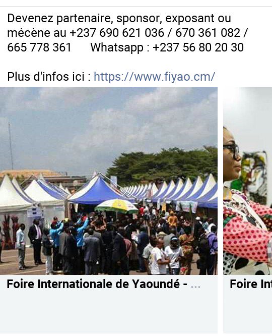DeYaounde's tweet photo. Sous le Très Haut Patronage du #Président #Paul #BIYA, La 3ème  édition de la #Foire #Internationale De #Yaoundé se tiendra du 3 au 14 Décembre 2019 à #Yaoundé. 500 #entreprises, 10 mille #jeunes et 200 milles visiteurs sont attendus. Souscriptions #stands ouvertes au 690 621 036 https://t.co/7olLGTkBpM