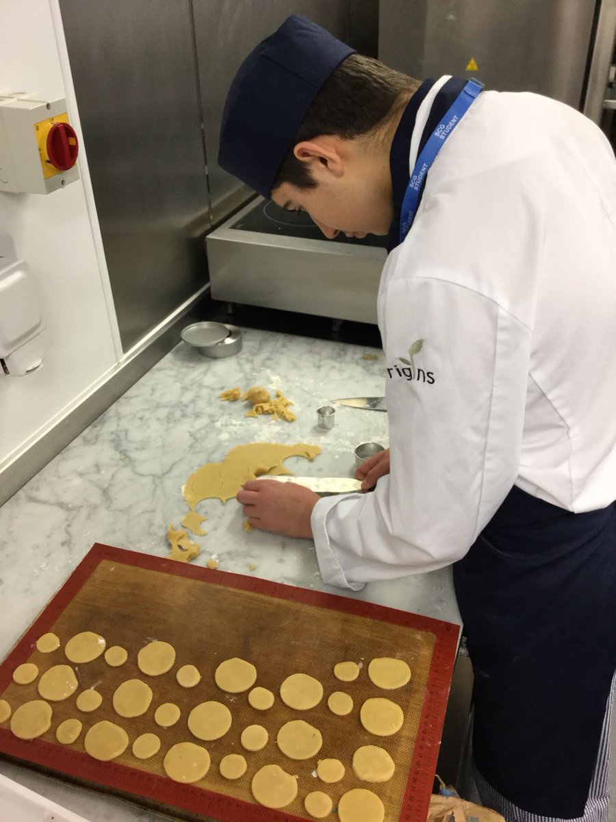 Level one professional chefs enjoying their first lunch production <a href="/DineatOrigins/">Origins Restaurant</a> @ShrewsColGroup book online at buff.ly/2ZLpf07  #futurechefs