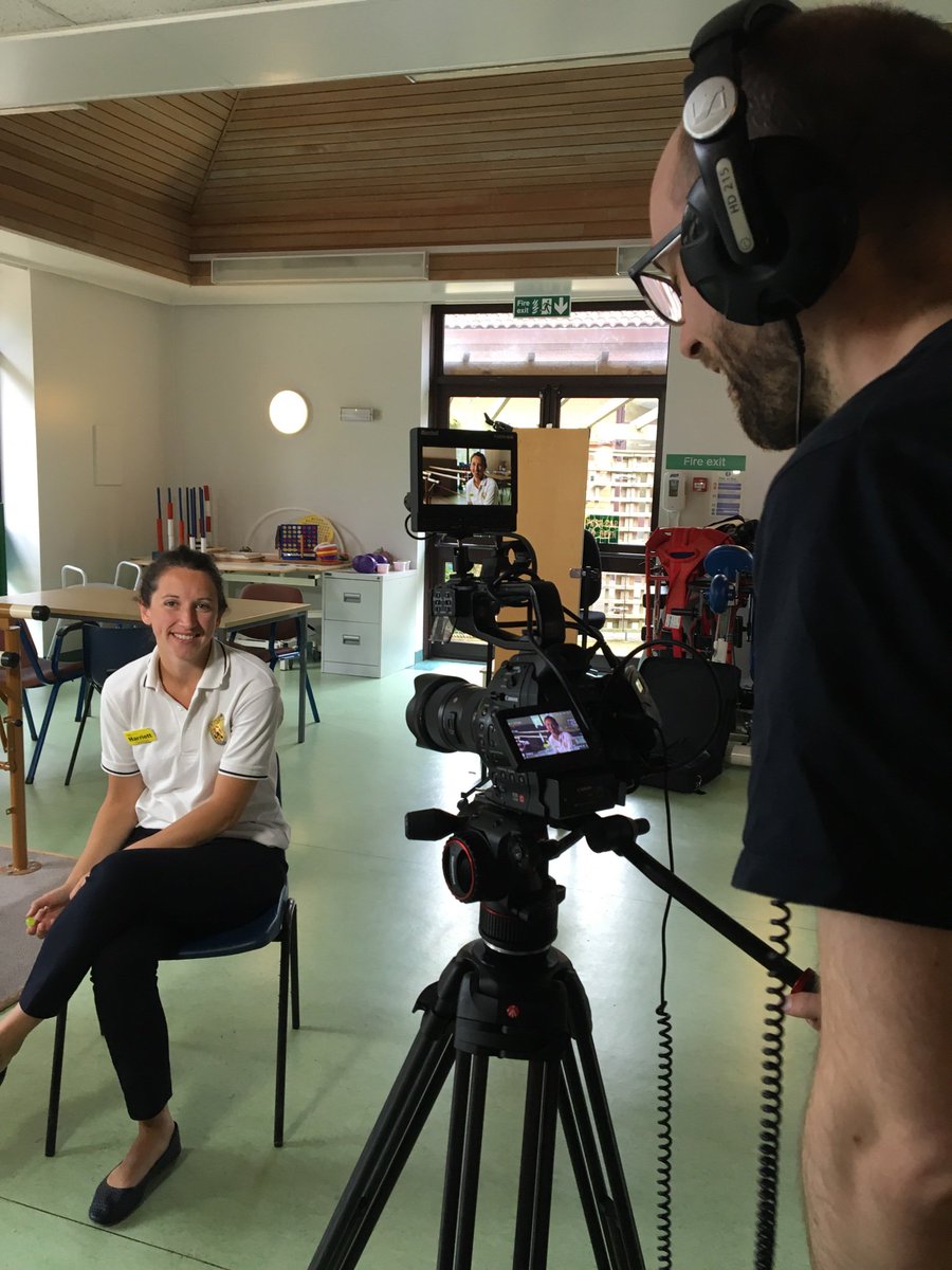 Harriet74086140's tweet photo. Fun day of filming SupportUHome video #BTS @UHBTherapy @uhbtrust @ST4BL #AHPs https://t.co/xBRSLXClCH