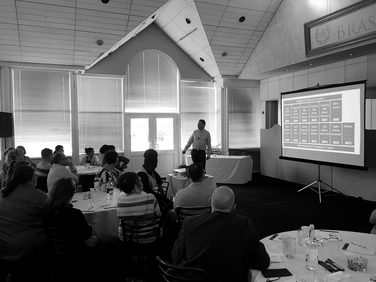 Andy_Kinnear's tweet photo. The incredible and inspiring @robblagden holding his audience gripped as he recounts his kidney disease story, real privilege to have him at out @NHSscwcsu DT Away Day #SCWDTPride https://t.co/h9C5ptKzA1