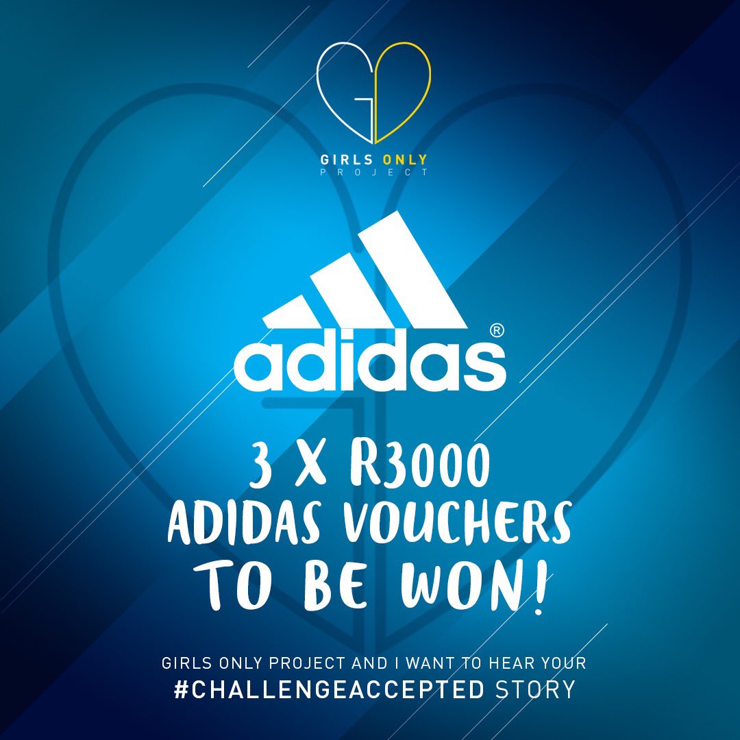 ATT ALL: Here’s an awesome opportunity (thanks to <a href="/GOProject_SA/">Girls Only Project</a> ) to win R3000 worth of <a href="/adidasZA/">adidasZA</a> vouchers!!! Comment below with your story on what challenges you’ve faced as a #womaninsport in SA! Or tag a woman who has inspired you with their story! #challengeaccepted