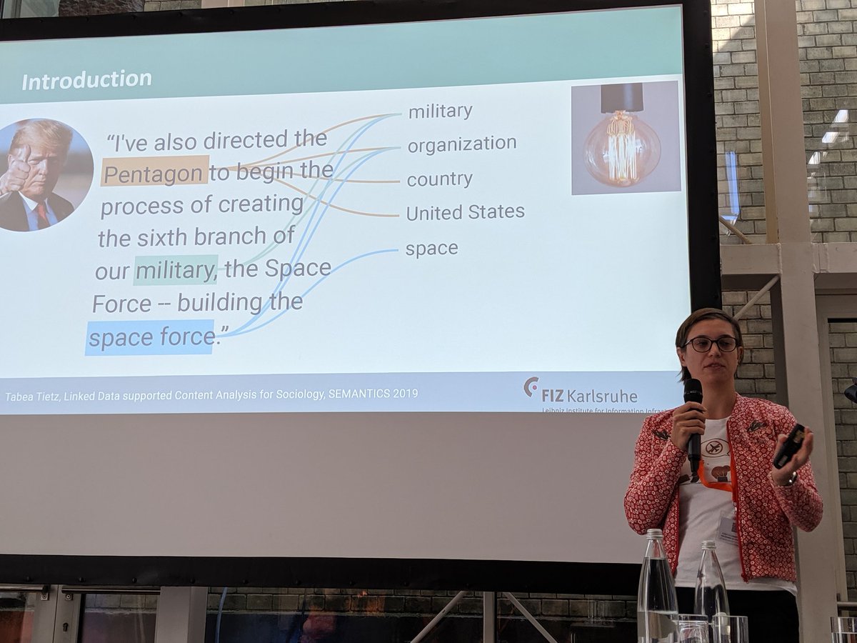 russa_biswas's tweet image. @Tabea_T presenting her work &quot;Linked Data Supported Content Analysis for Sociology&quot; at @SemanticsConf #semantics2019 #semanticsconf #digitalhumanities @FIZKarlsruhe @lysander07