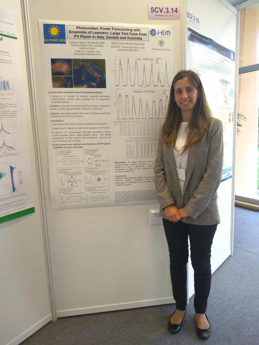 i_EM_Official's tweet photo. Here's our poster about Solar Resource and Forecasting @EUPVSEC in Marseille: find there our expert Michela Moschella this afternoon!
https://t.co/8RUmmUDmEh
@Unipisa
#EUPVSEC2019
#SolarResource
#PowerForecasting
#Photovoltaic https://t.co/AeuBzCtTOQ