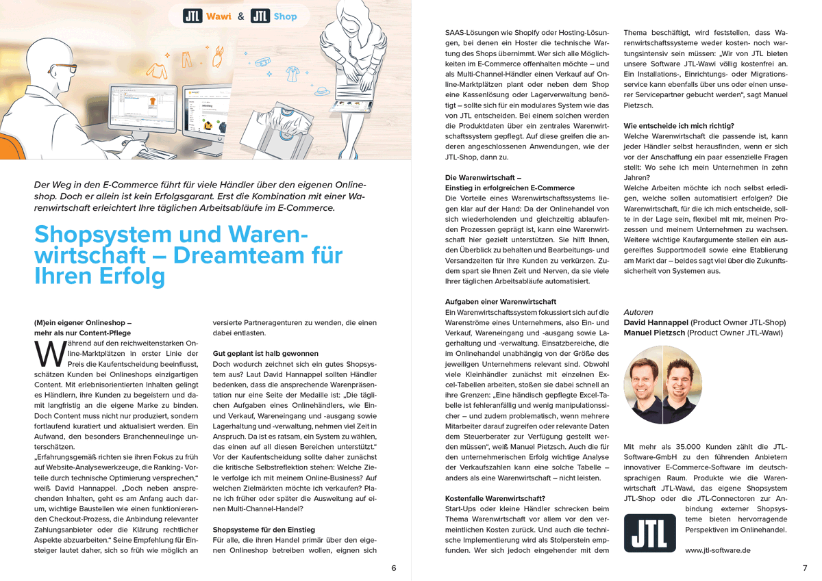 JTLSoftware's tweet photo. Lese-Empfehlung: #JTL im neuen Onlinehändler-Guide von #Newsletter2Go. Unsere Product-Owner Manuel Pietzsch und David Hannappel verraten, wieso #Warenwirtschaft und #Onlineshop ein echtes #ECommerce-Dreamteam sind.
https://t.co/nBnlu3Gdta
https://t.co/JzL2itmcpK https://t.co/Pk1Y3e3Ff0