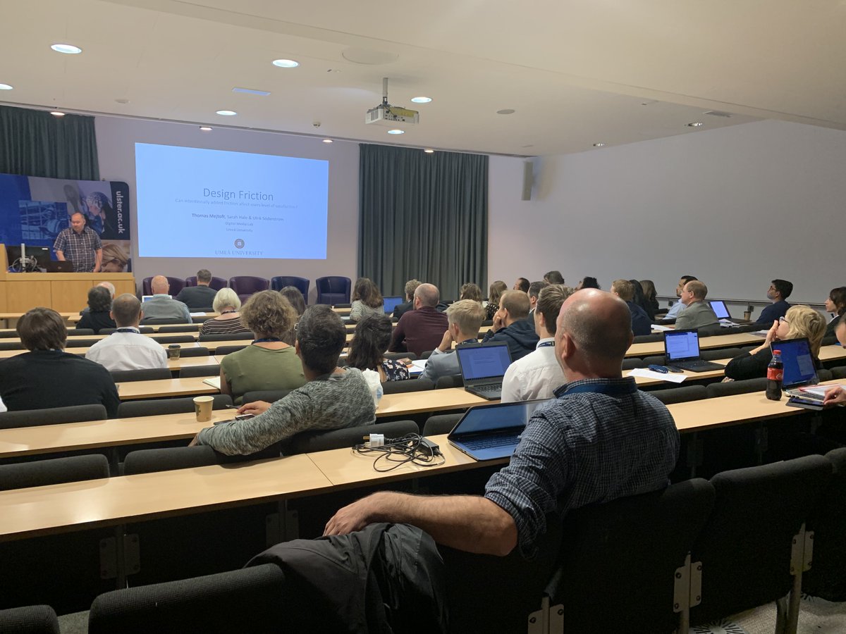 DMHW2026's tweet photo. Design Friction: How intentionally added friction affect users level of satisfaction. Thomas Mejtoft. #ecce2019 https://t.co/Mb4B4K6961