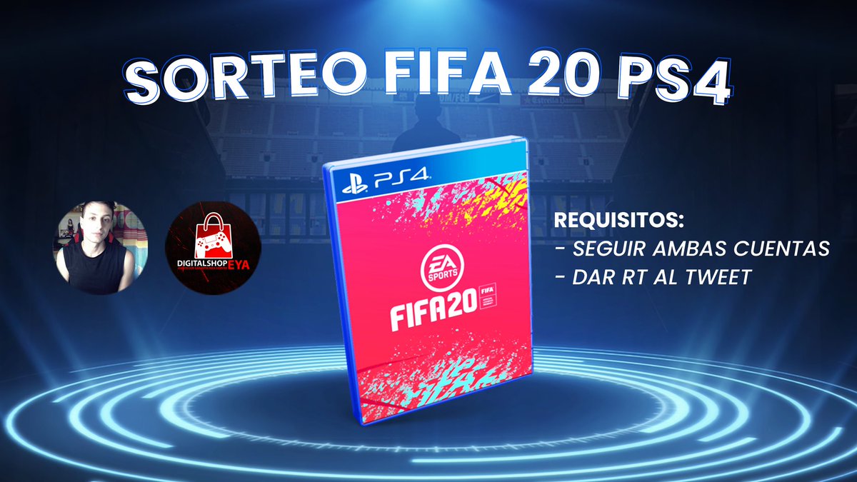 ⚽️⚽️SORTEO FIFA 20 PS4⚽️⚽️

Para Participar:

✅Seguir a 
<a href="/Dany_Fifa_x/">Dany</a> 
 
✅Seguir a 
<a href="/DigitalShopEYA/">Juegos Digitales PS4</a>
 
✅RT a este tweet 

El día 25 de Septiembre daremos el ganador! Mucha suerte a todos!