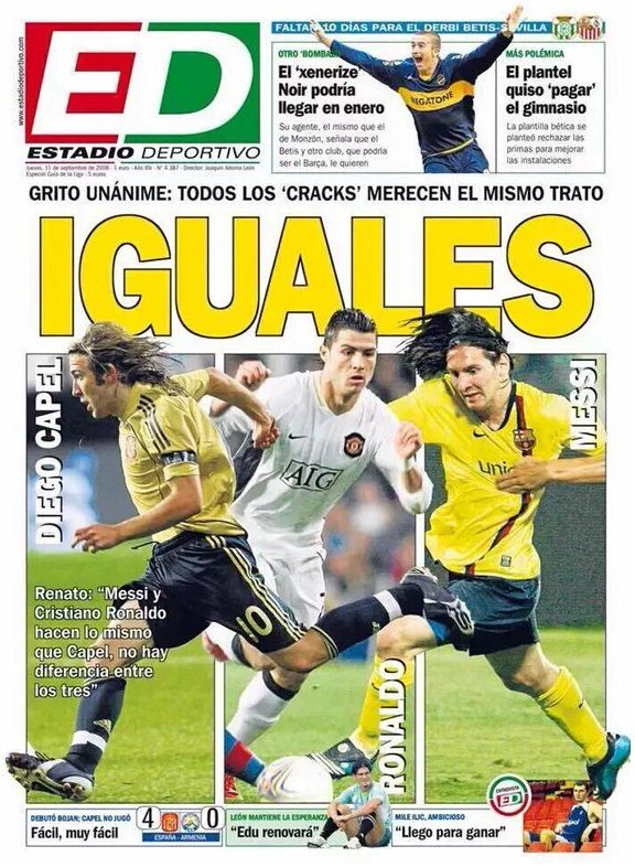 fernanesteban's tweet photo. Hoy es el 11º aniversario de la que probablemente sea una de las mejores portadas de la historia de un diario deportivo.

Que no caiga en el olvido. Gracias por tanto, @Estadio_ED. https://t.co/PsFydIg1tW