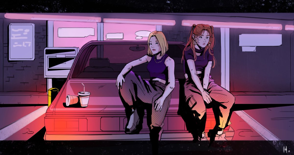 Haruidle's tweet image. 2/3, 1 left! 👀❤️

#idlefanart #yuyeon #2mi @G_I_DLE