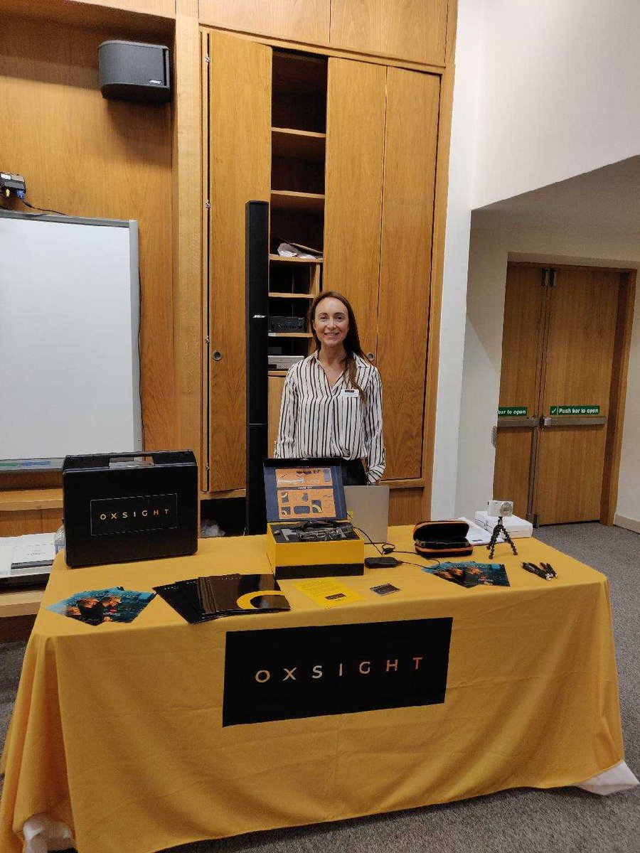 OXSIGHT's tweet photo. OXSIGHT is in #Glasgow today. 

Come meet OXSIGHT optician Jenn who will be demoing our glasses at #VisionZone #Scotland at #TheMitchellLibrary @GlasgowLib.

We're here till the afternoon! #SightLoss #SmartGlasses

Full details in the link below:

https://t.co/q0hGYkWybl https://t.co/dbnds73Fss