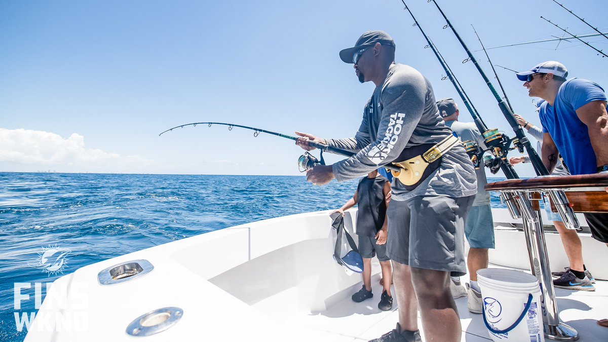 HookandTackle's tweet photo. As the #NFL season starts , nothing like a summer day in Miami at #finsweekend with the Miami Dolphins Head Coach #BrianFlores fishing for some dolphin! #hookandtackle #fishingapparel #fishinglife #fishin #fish #fisherman #angler #sportfishing https://t.co/aewprU7ofy