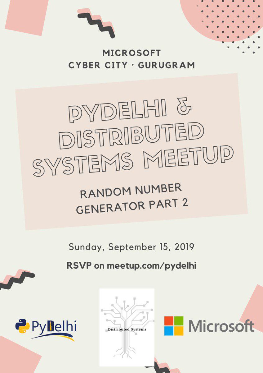 CloudNativeGGN's tweet photo. Random Number Generator Part 2(PyDelhi &amp; Distributed Systems Combined meetup) https://t.co/JhkI6n7I4a… #Meetup #Gurugram via 
@Meetup https://t.co/3QwGtx14DZ