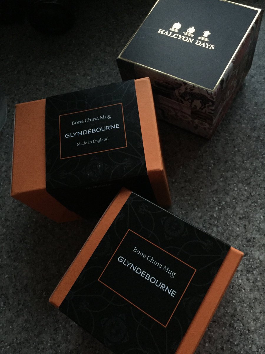 Didn’t get to Glyndebourne this year but the mugs just arrived!  #glyndebourne