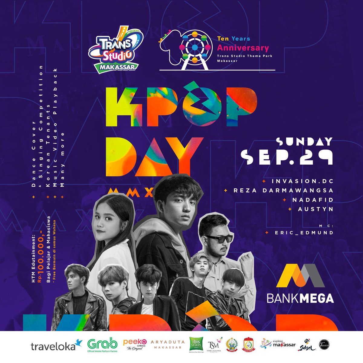 TRANS_STUDIOmks's tweet photo. Annyeonghaseyo. Satu hari special bagi para pecinta K-Pop siap digelar! Catat tanggalnya &amp; jangan lupa beli tiketnya. HTM Rp. 100.000/orang. https://t.co/SfsjzvsqSP https://t.co/AFApkqp50V