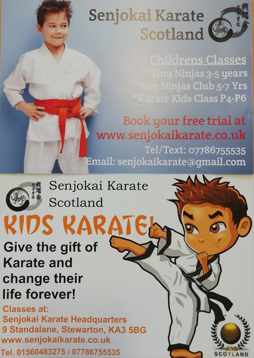 Fantastic sessions at Senjokai Karate Academy over last couple of days for <a href="/LainshawPS_ECC/">Lainshaw Primary & ECC</a> pupils. What an opportunity for the pupils to visit a well equipped dojo right on their doorstep. Get along in the evenings and give it a go. <a href="/LIAMGALLAGHER14/">Senjokai Karate</a> <a href="/ActiveSchoolsEA/">EAC Active Schools</a> <a href="/VibrantEAC/">Vibrant Communities</a>